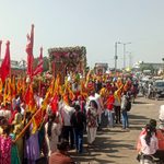 रोहतक में 11,111 ध्वजाओं के साथ निकली 111वीं भव्य पैदल ध्वजा यात्रा, श्रद्धालुओं का उमड़ा सैलाब